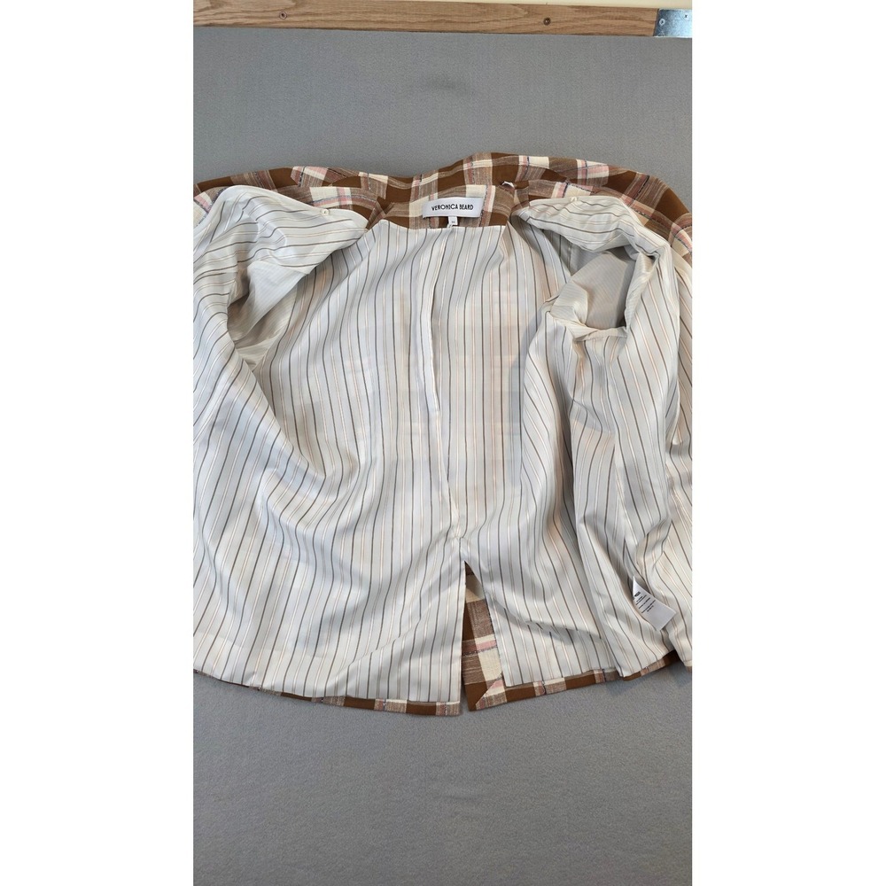 Veronica Beard Beacon Double Breasted Checked Cotton Blend Blazer Plaid sz 22 - Picture 12 of 15